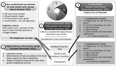 Pilot study of a digital literacy-based intervention to confront concomitant crises amongst key food system actors in Chile